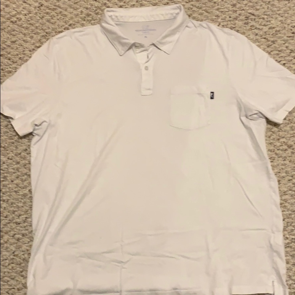 Vineyard Vines white polo XL soft prima cotton
